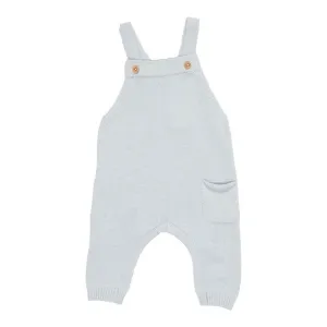 Little Dutch Knitted Dungarees - Soft Blue