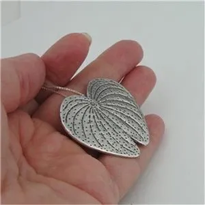 Lotus Pendant 925 sterling Silver Handmade Large Hadar Designers (H) SALE