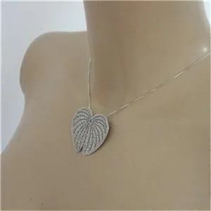 Lotus Pendant 925 sterling Silver Handmade Large Hadar Designers (H) SALE