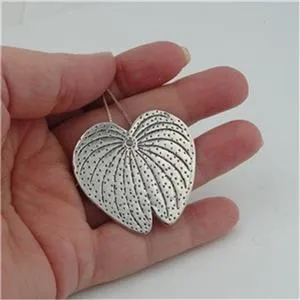 Lotus Pendant 925 sterling Silver Handmade Large Hadar Designers (H) SALE