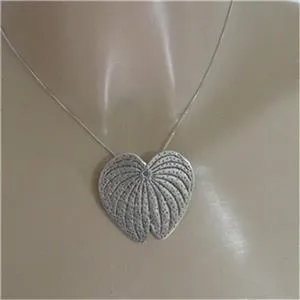 Lotus Pendant 925 sterling Silver Handmade Large Hadar Designers (H) SALE