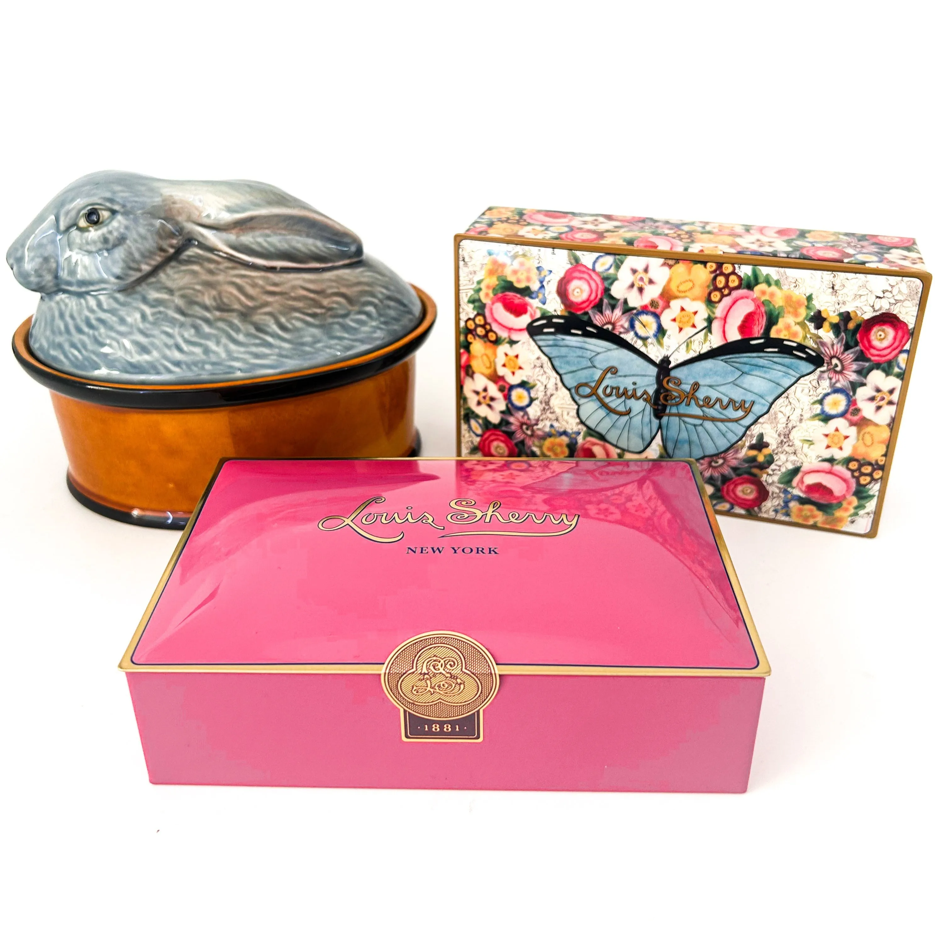 Louis Sherry Chocolate Gift Tin- Butterfly