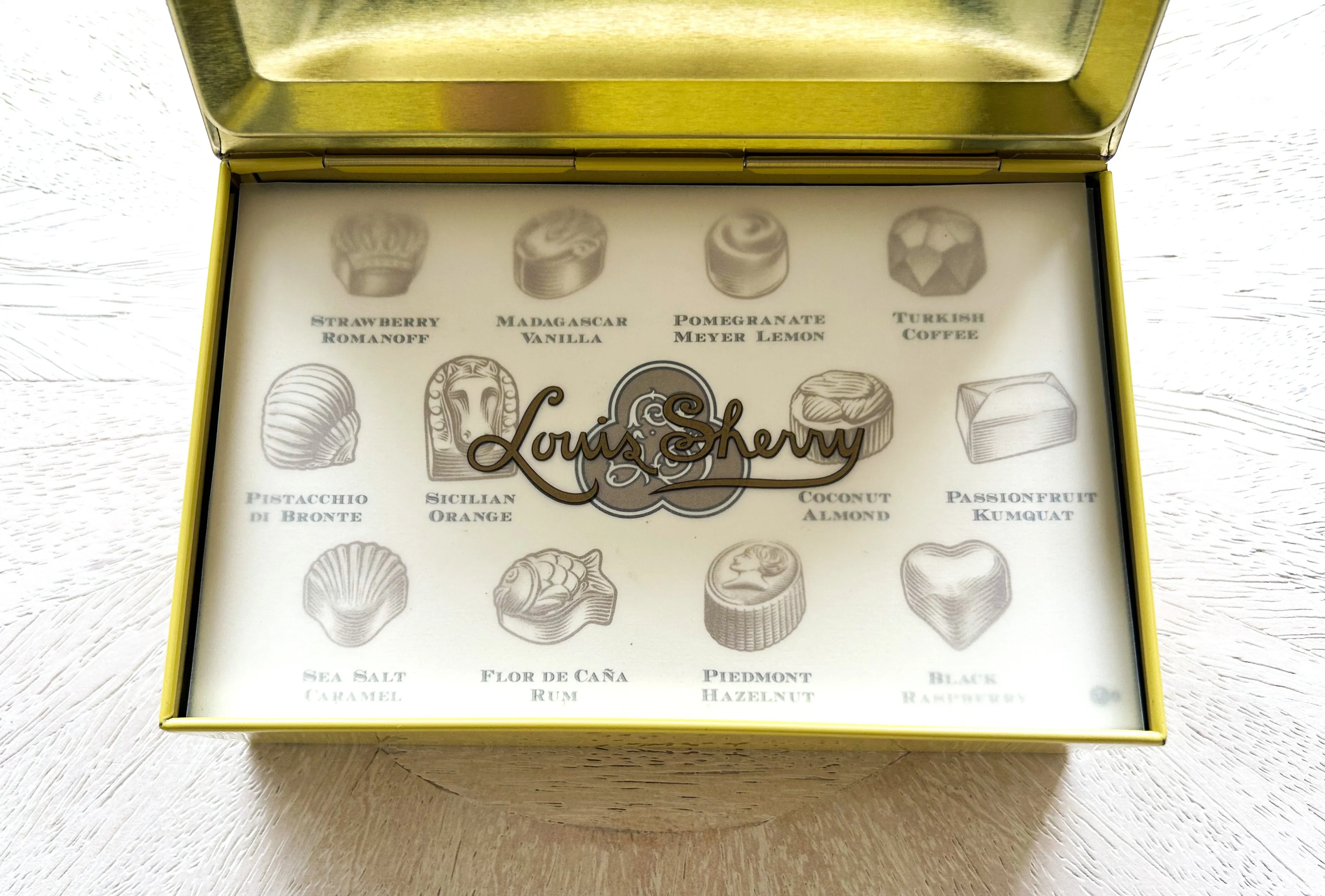 Louis Sherry Chocolate Gift Tin- Cubist