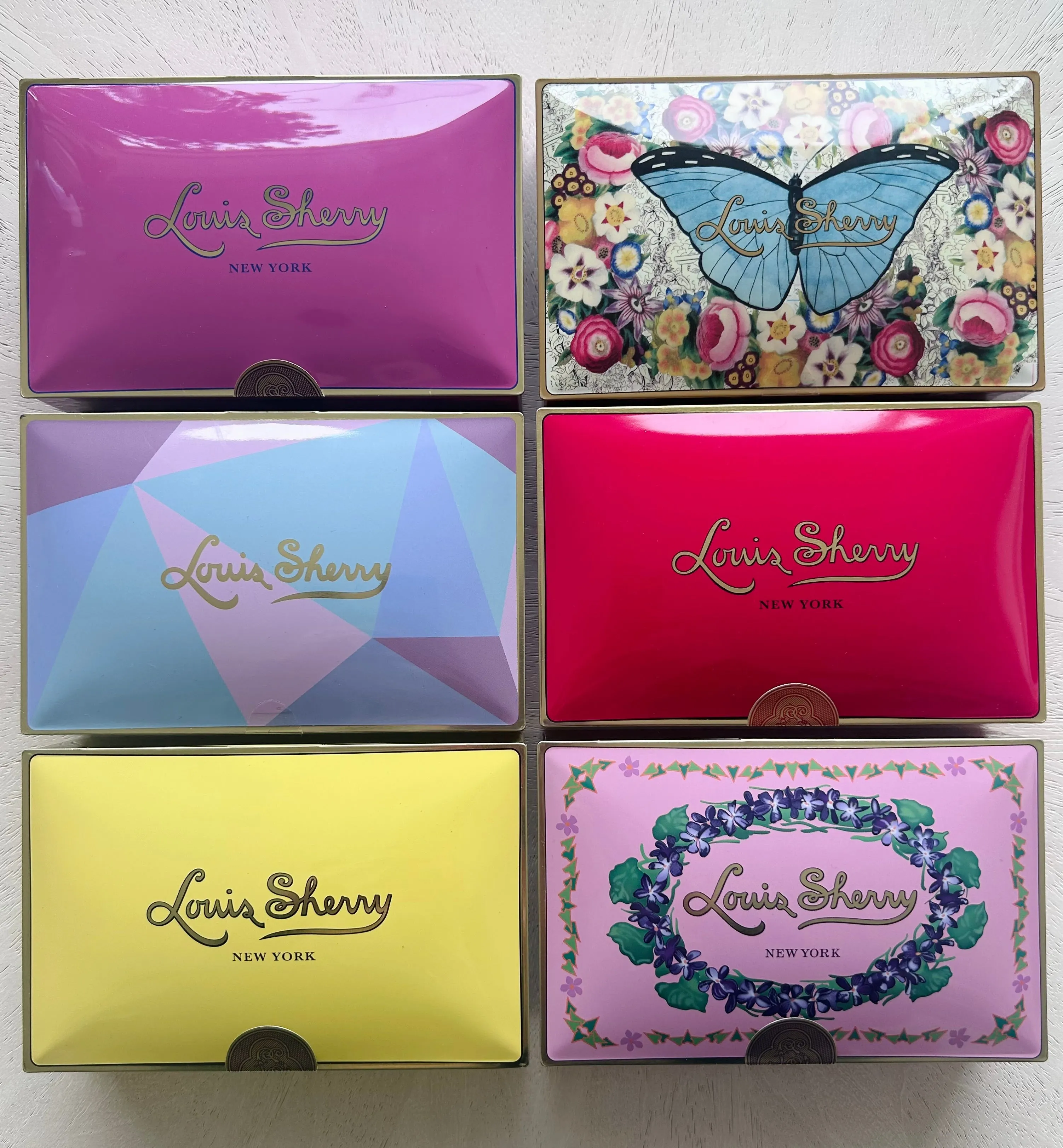 Louis Sherry Chocolate Gift Tin- Cubist