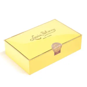 Louis Sherry Chocolate Gift Tin-Yellow