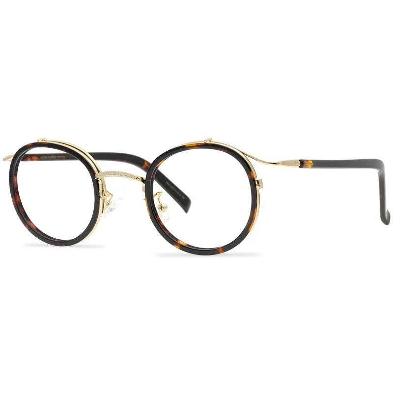 Lucian Titanium Round Glasses Frame