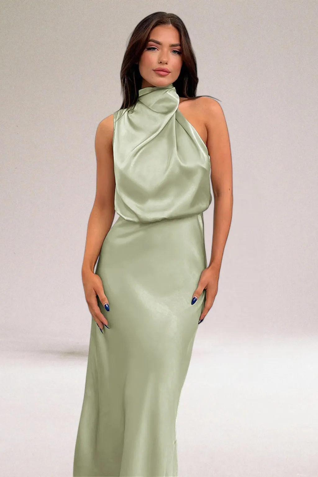 Luna | Glamorous satin dress