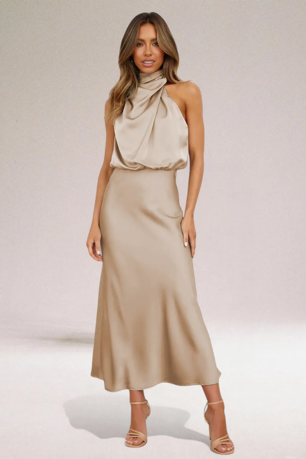 Luna | Glamorous satin dress