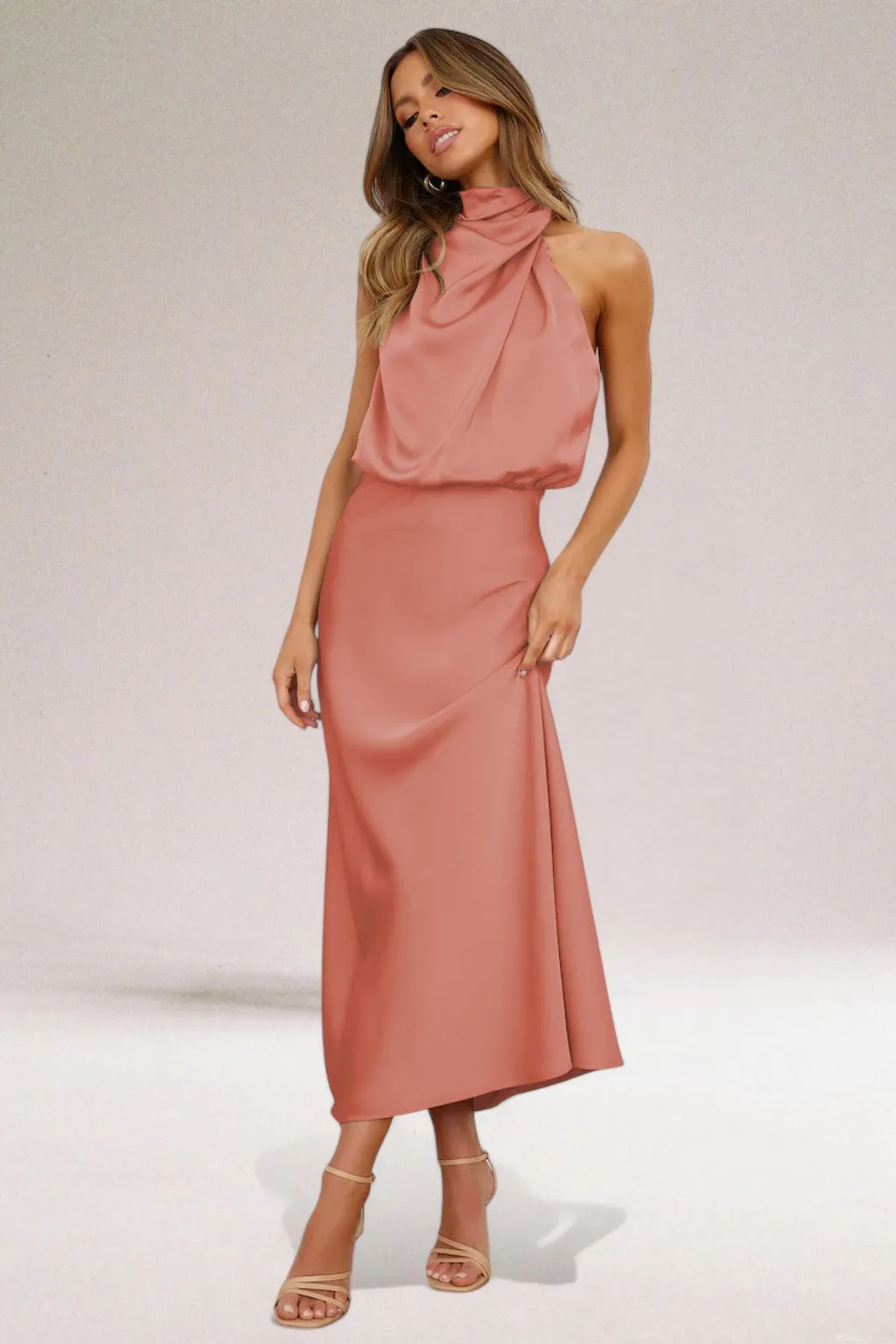 Luna | Glamorous satin dress