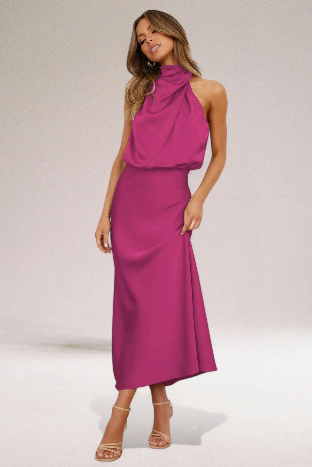 Luna | Glamorous satin dress