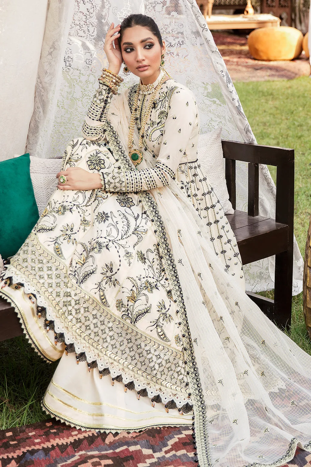 LUR  | Afrozeh Gul Bahar Festive Collection 2022 | Unstitched Embroidered Lawn Suits