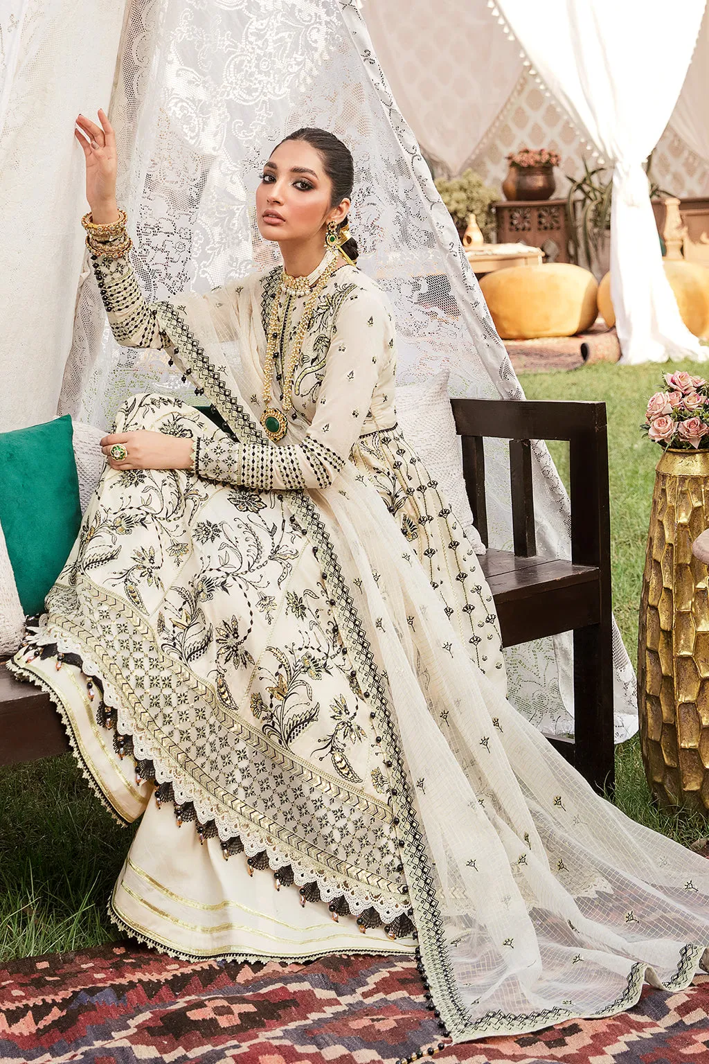 LUR  | Afrozeh Gul Bahar Festive Collection 2022 | Unstitched Embroidered Lawn Suits