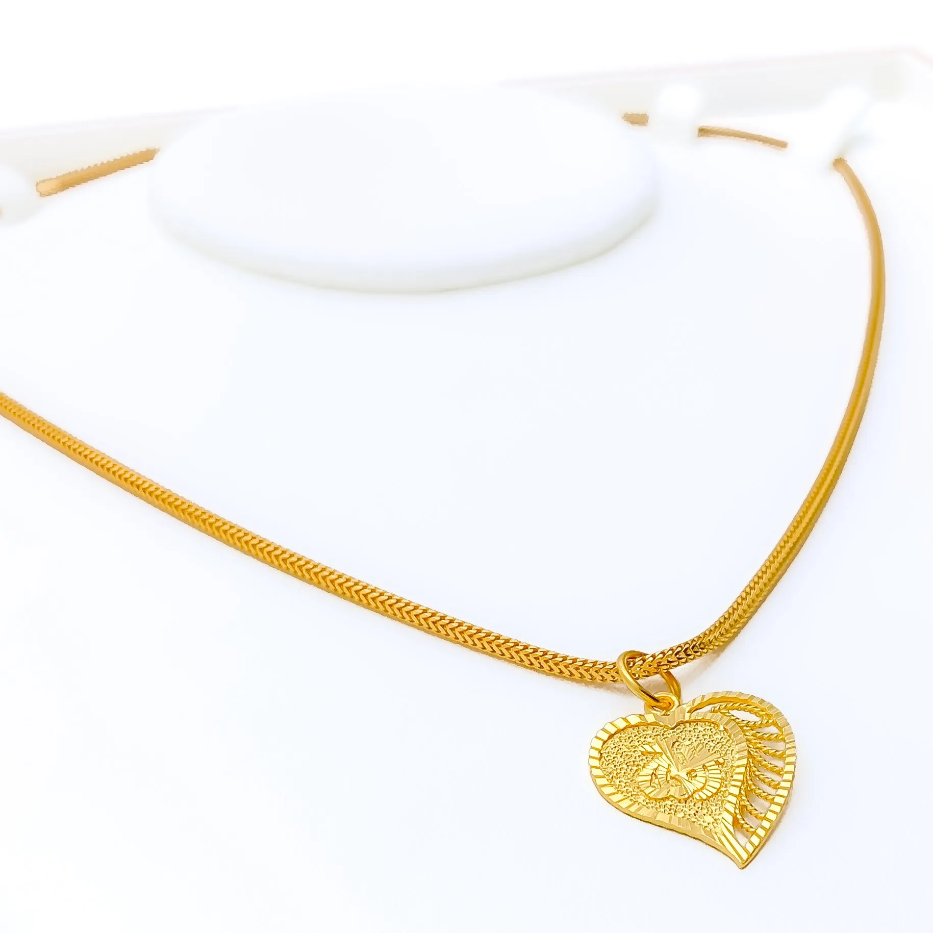 Luxurious Alluring 22k Gold Leaf Allah Pendant