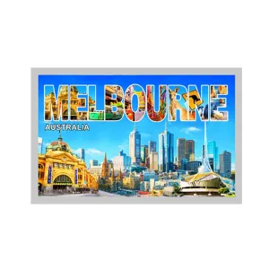 Magnet Foil LS Melbourne Word Scenes