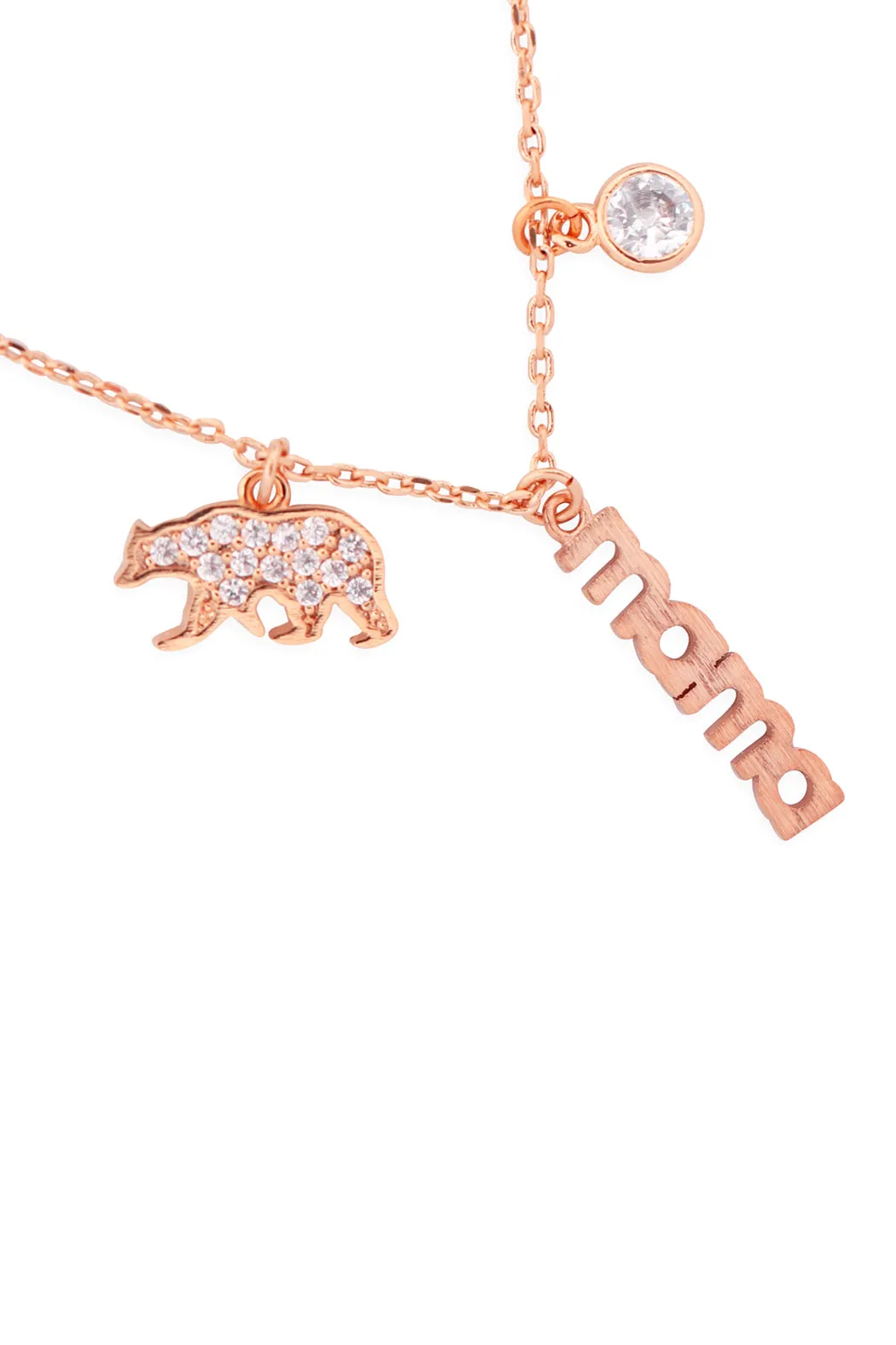 MAMA BEAR ZIRCONIA NECKLACE