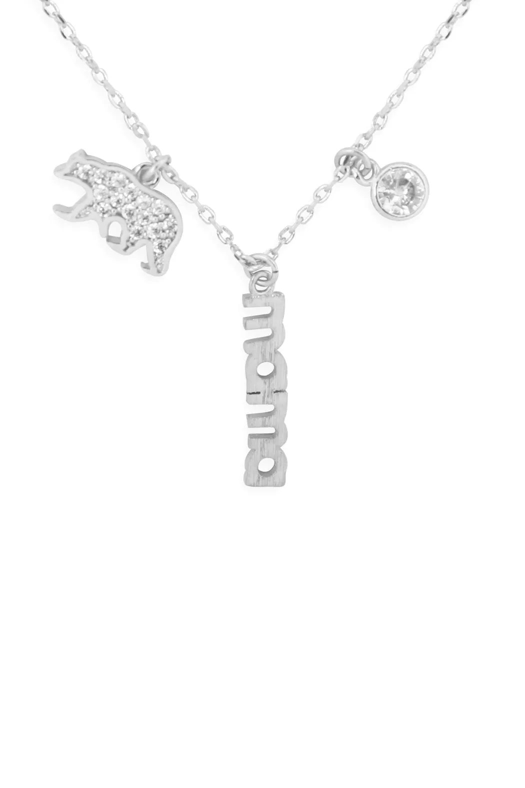 MAMA BEAR ZIRCONIA NECKLACE
