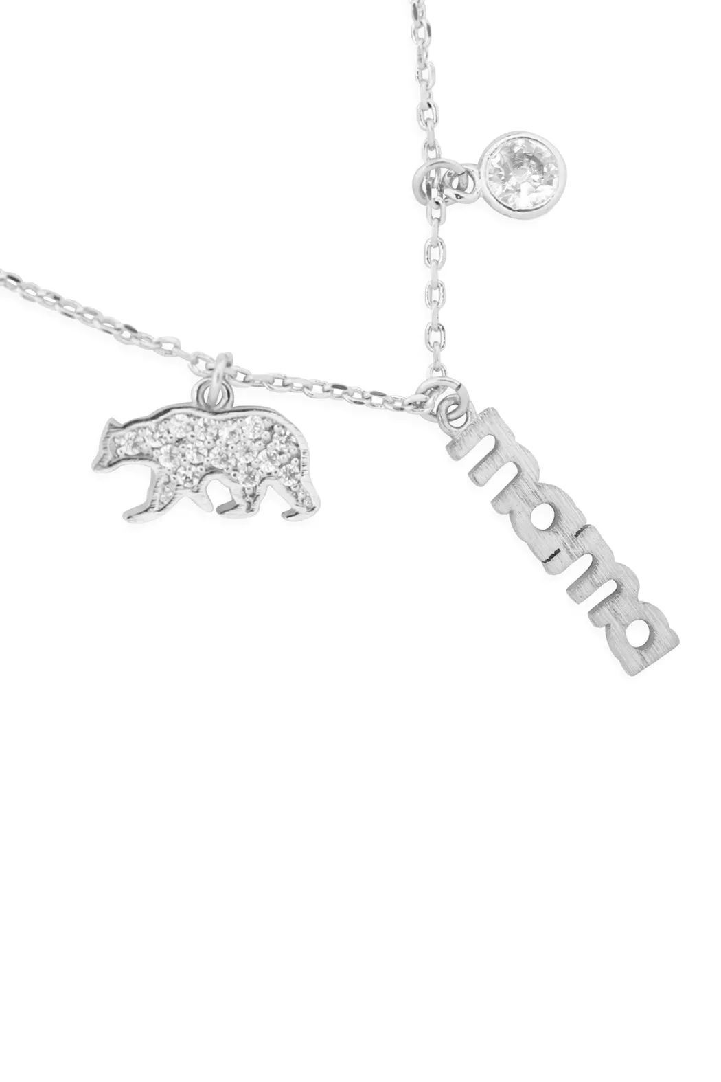 MAMA BEAR ZIRCONIA NECKLACE