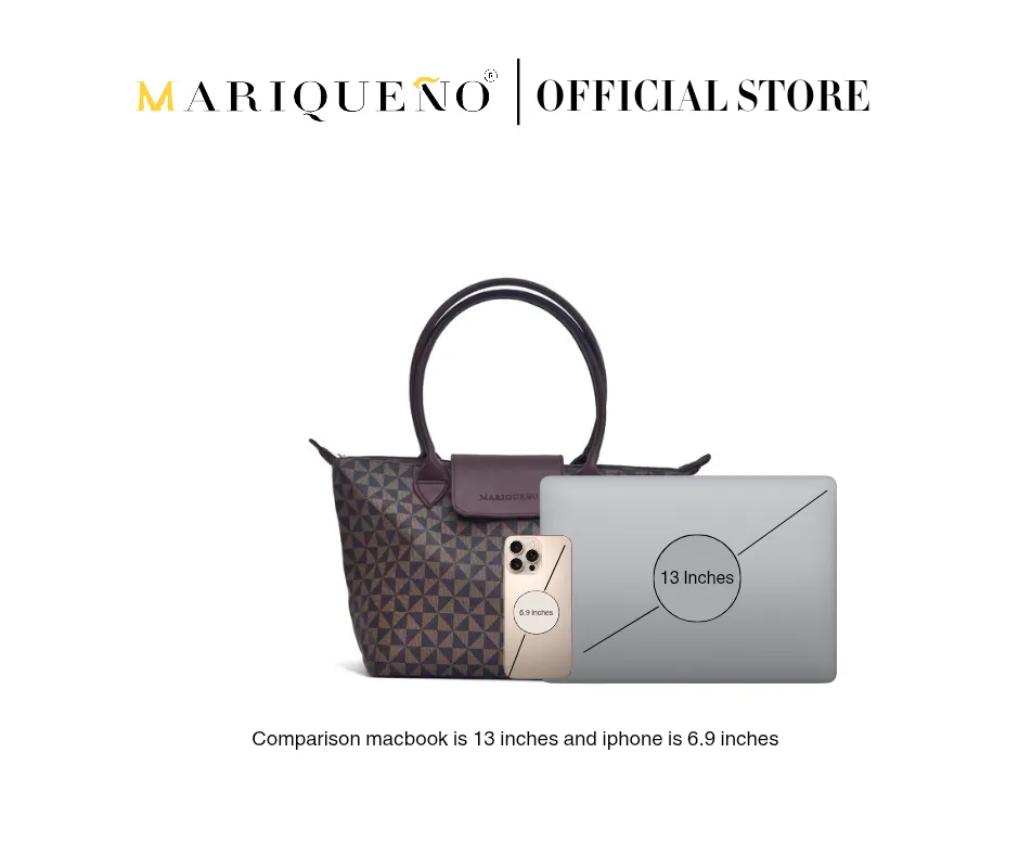 MARTHA Leather Tote in Mocha Geo
