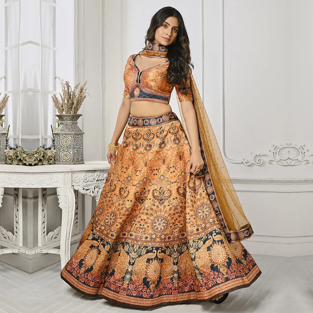 Mellow Custard Yellow Lehenga Set