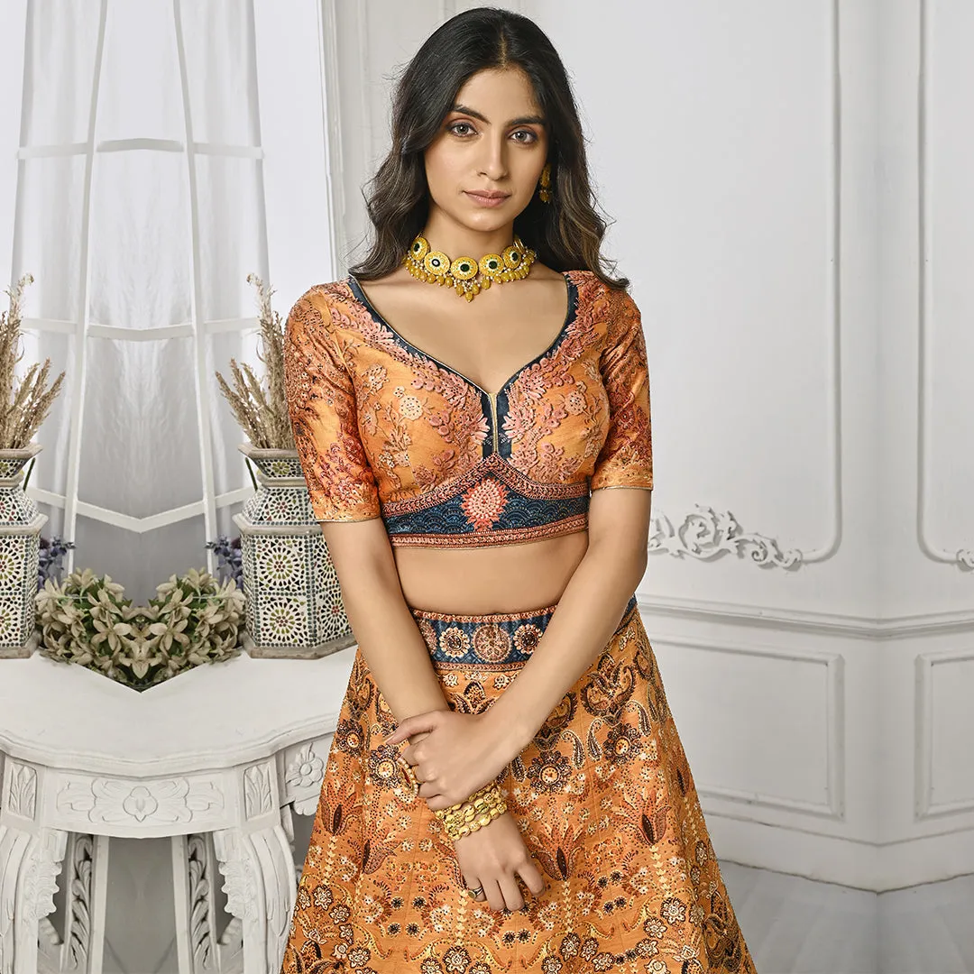 Mellow Custard Yellow Lehenga Set