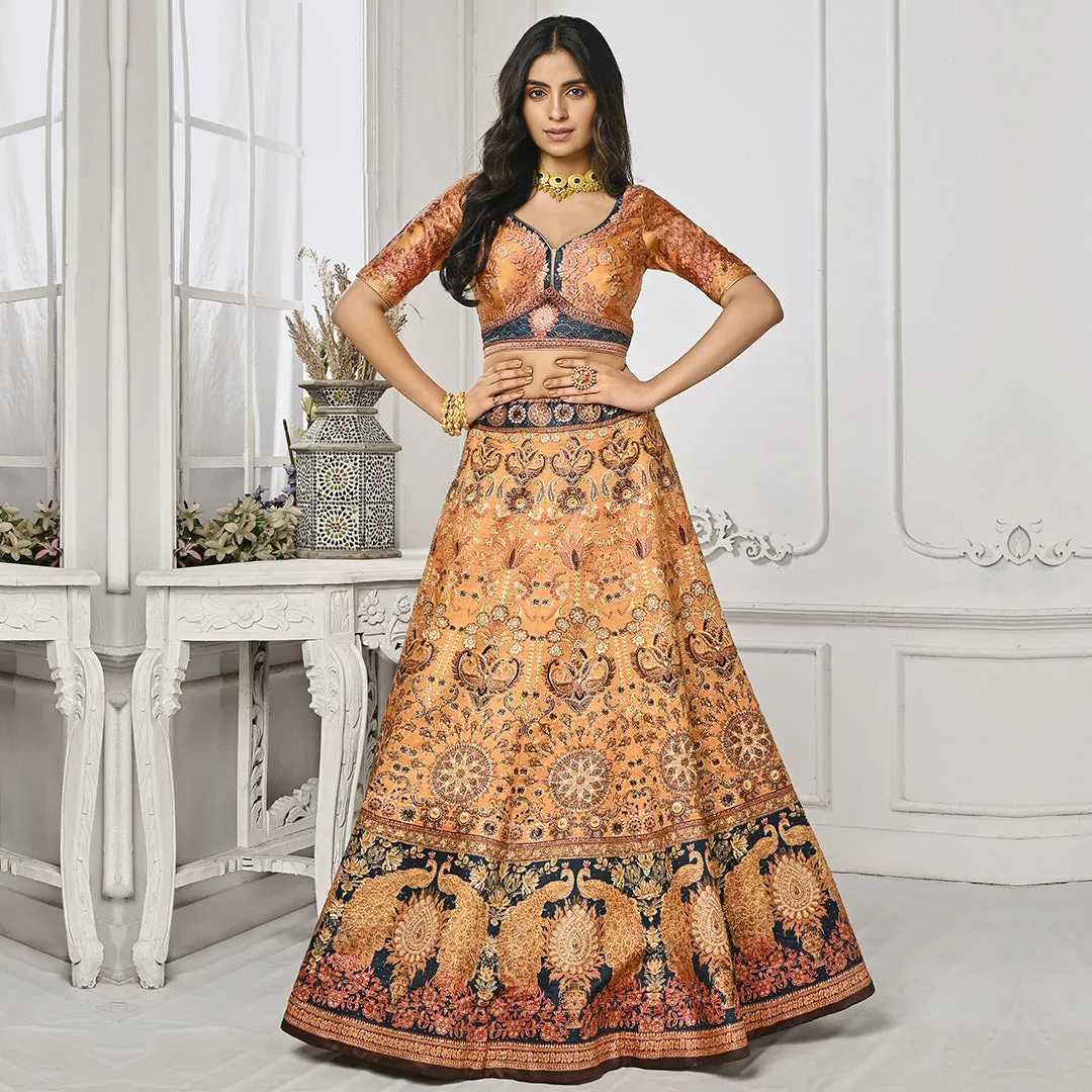 Mellow Custard Yellow Lehenga Set