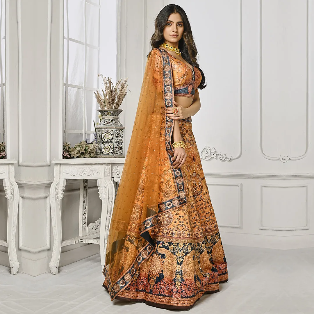 Mellow Custard Yellow Lehenga Set