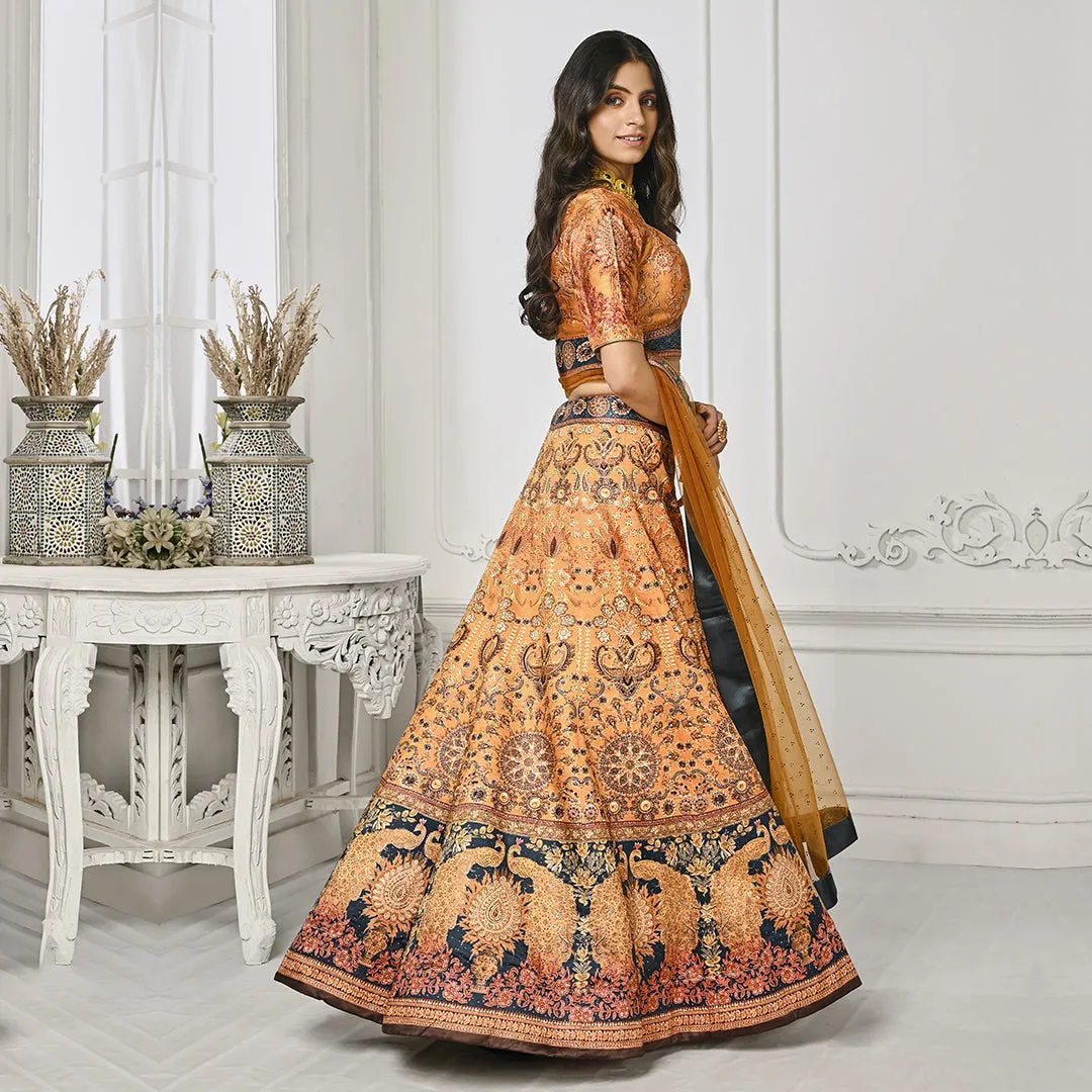 Mellow Custard Yellow Lehenga Set