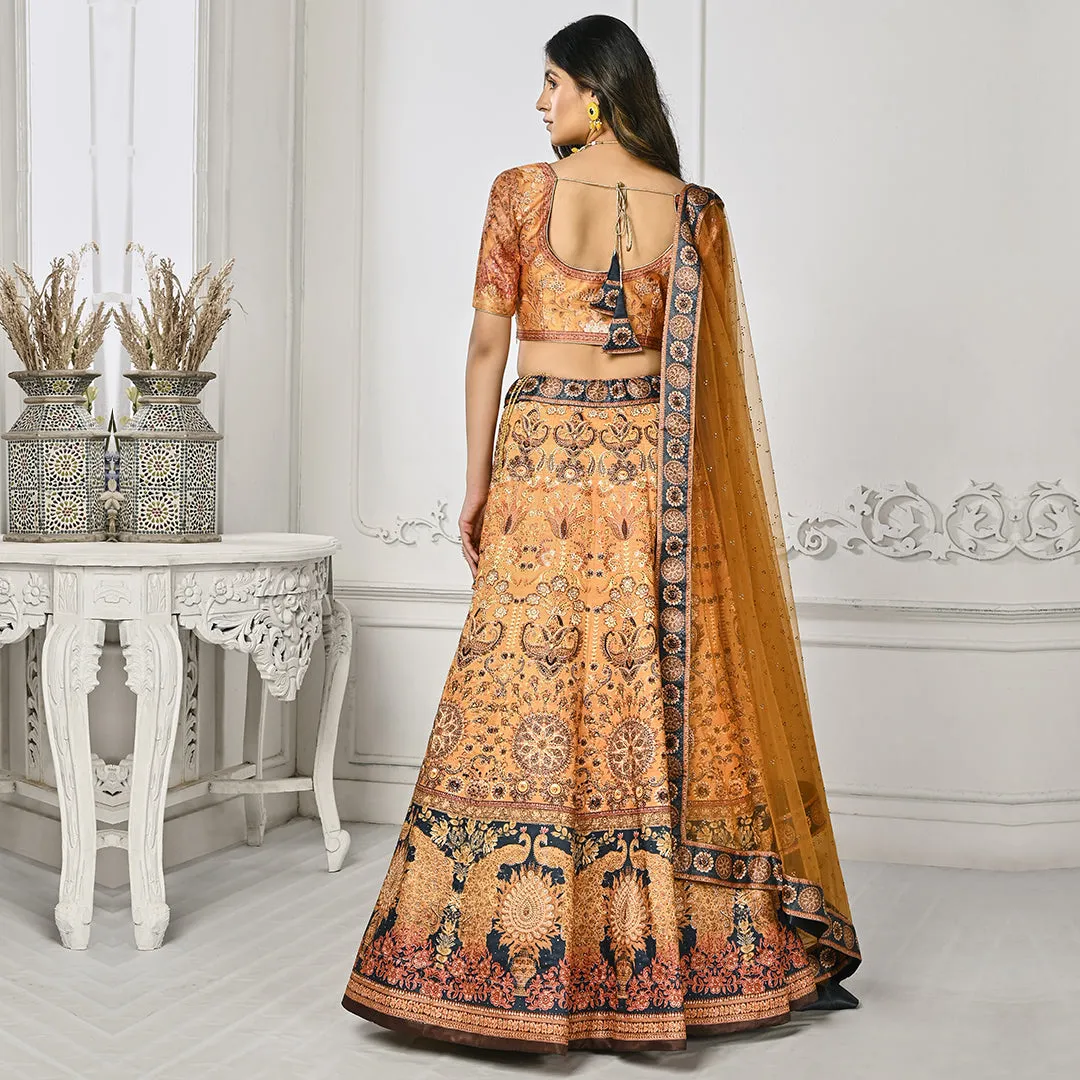 Mellow Custard Yellow Lehenga Set