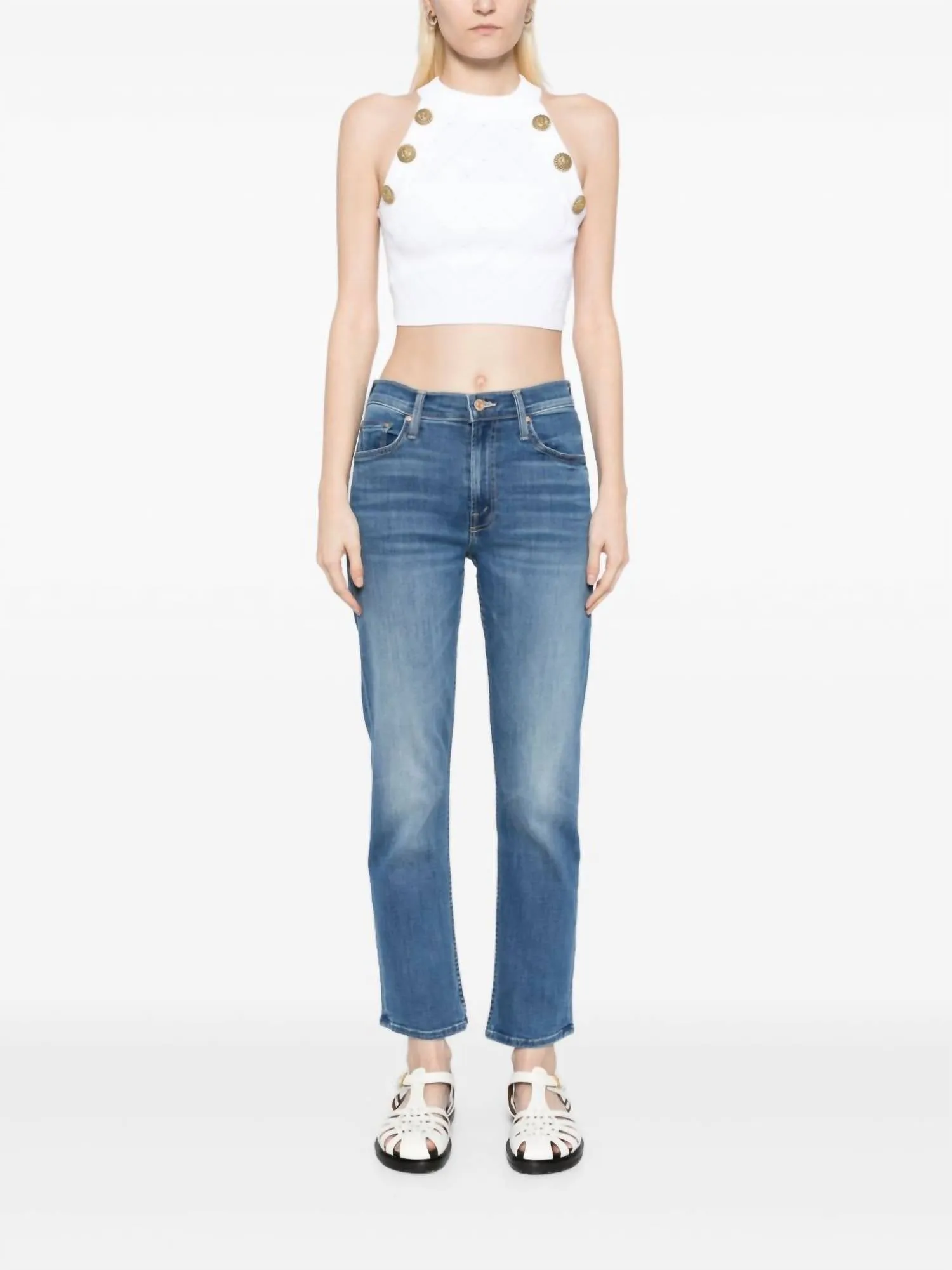 Mid Rise Ankle Straight-Leg Jean In Lhasa Love