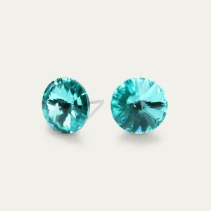 Mila - Light Turquoise - 8mm Blue & Green Color Crystal -