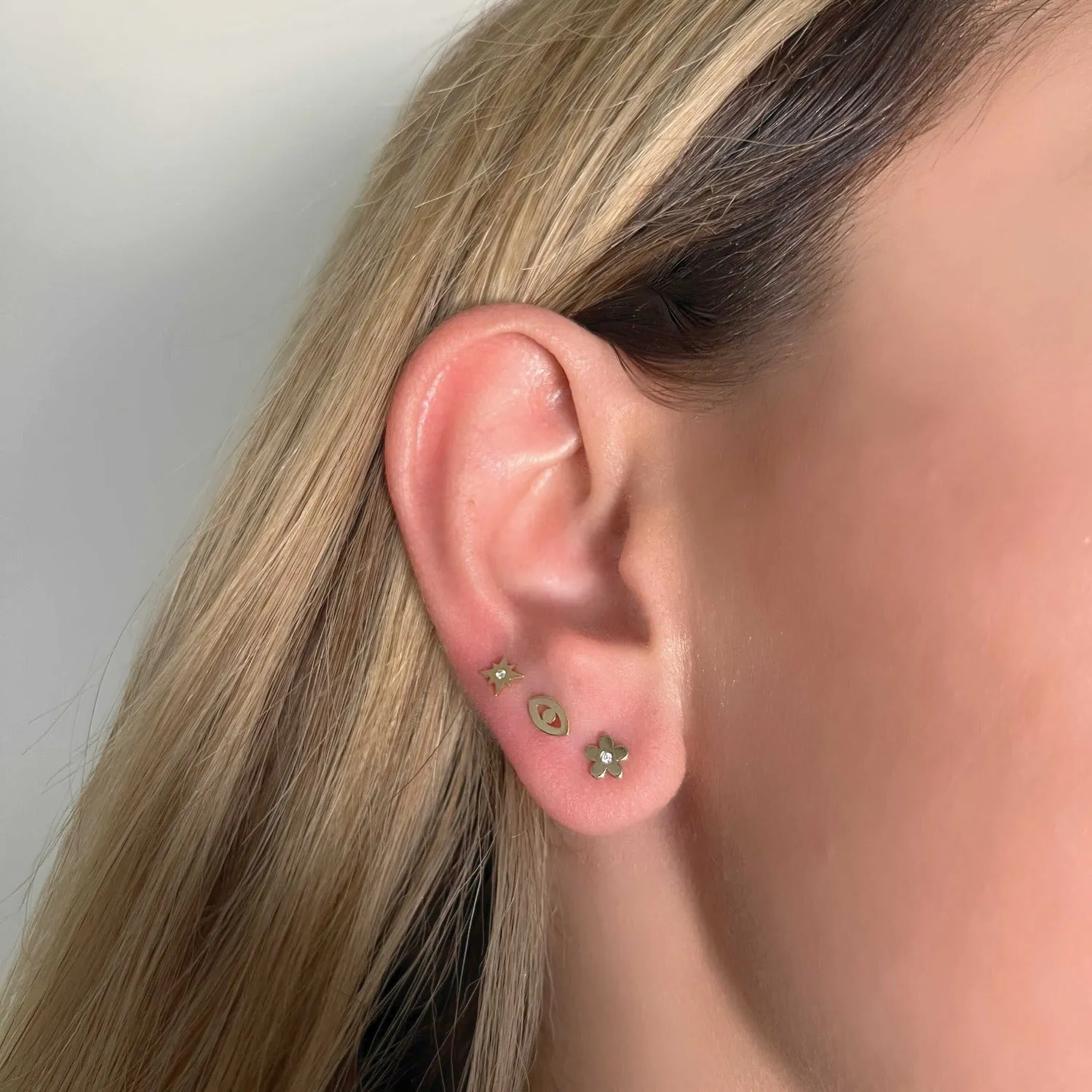 Mini Evil Eye Stud Earrings