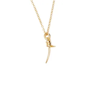 Mini Knot Necklace in Gold