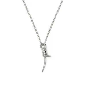 Mini Knot Necklace in Silver