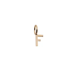 Mini Letter F - Gold