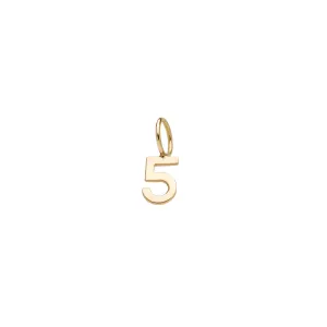 Mini Number 5 - Gold