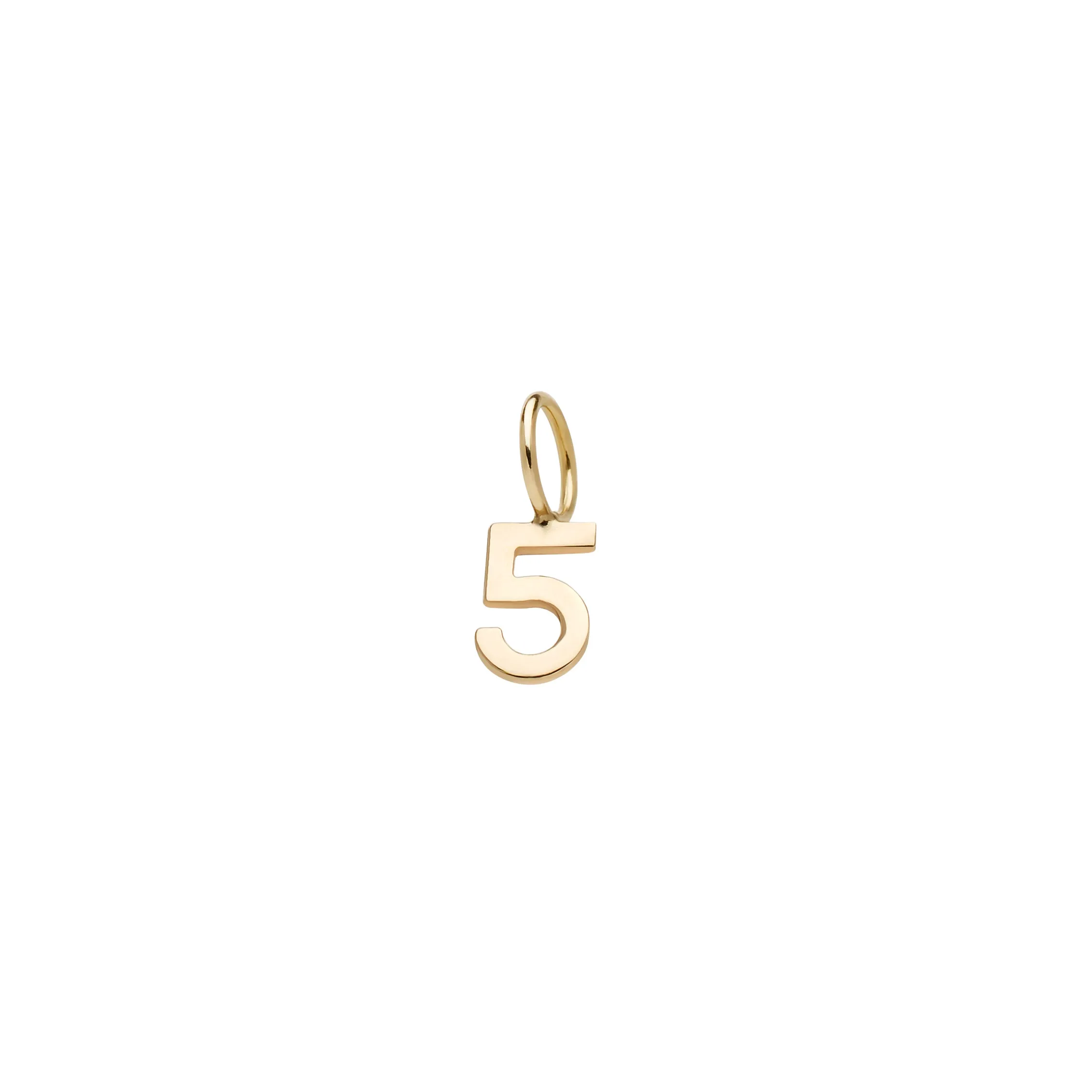 Mini Number 5 - Gold