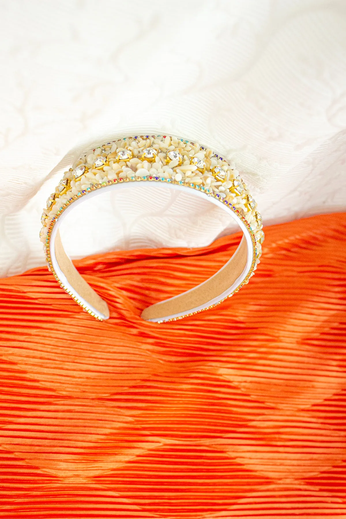 Mixed Shell Gem Texture Headband