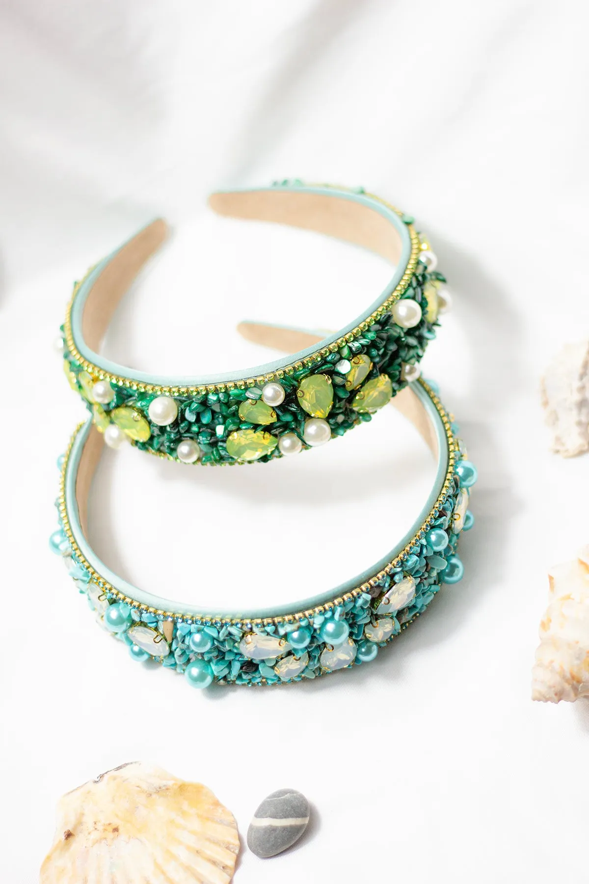 Mixed Shell Gem Texture Headband