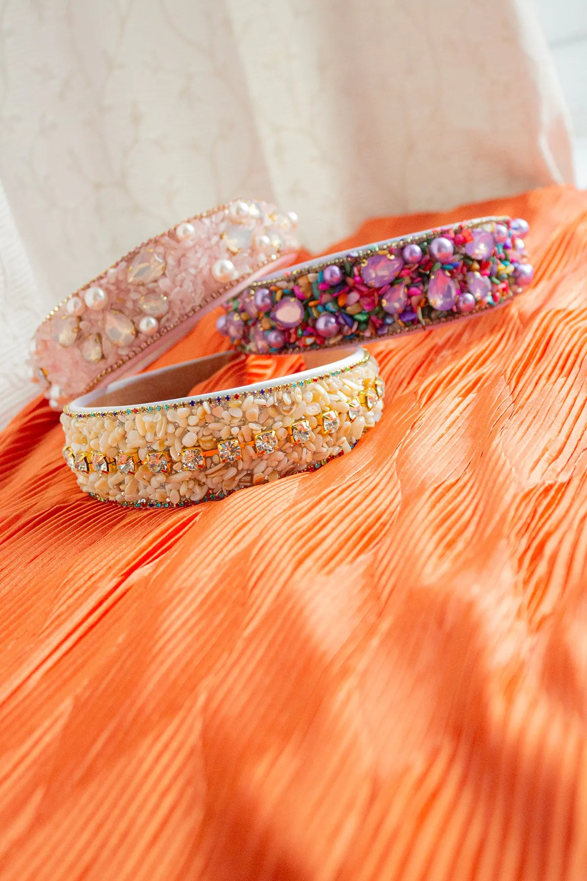Mixed Shell Gem Texture Headband