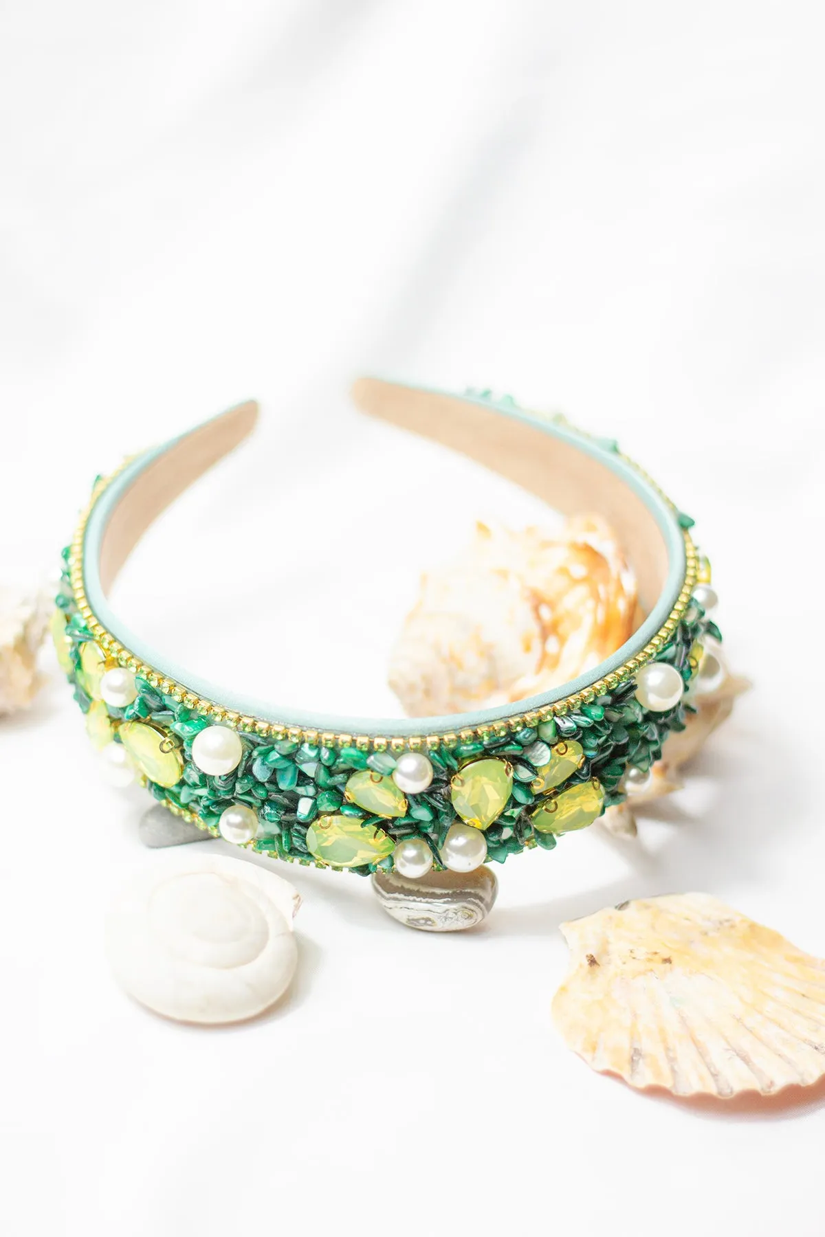 Mixed Shell Gem Texture Headband