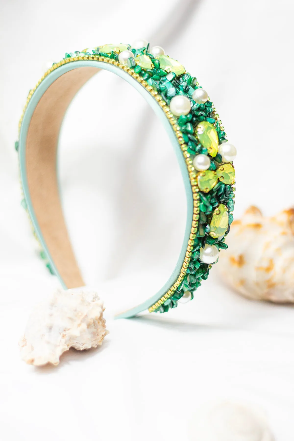 Mixed Shell Gem Texture Headband