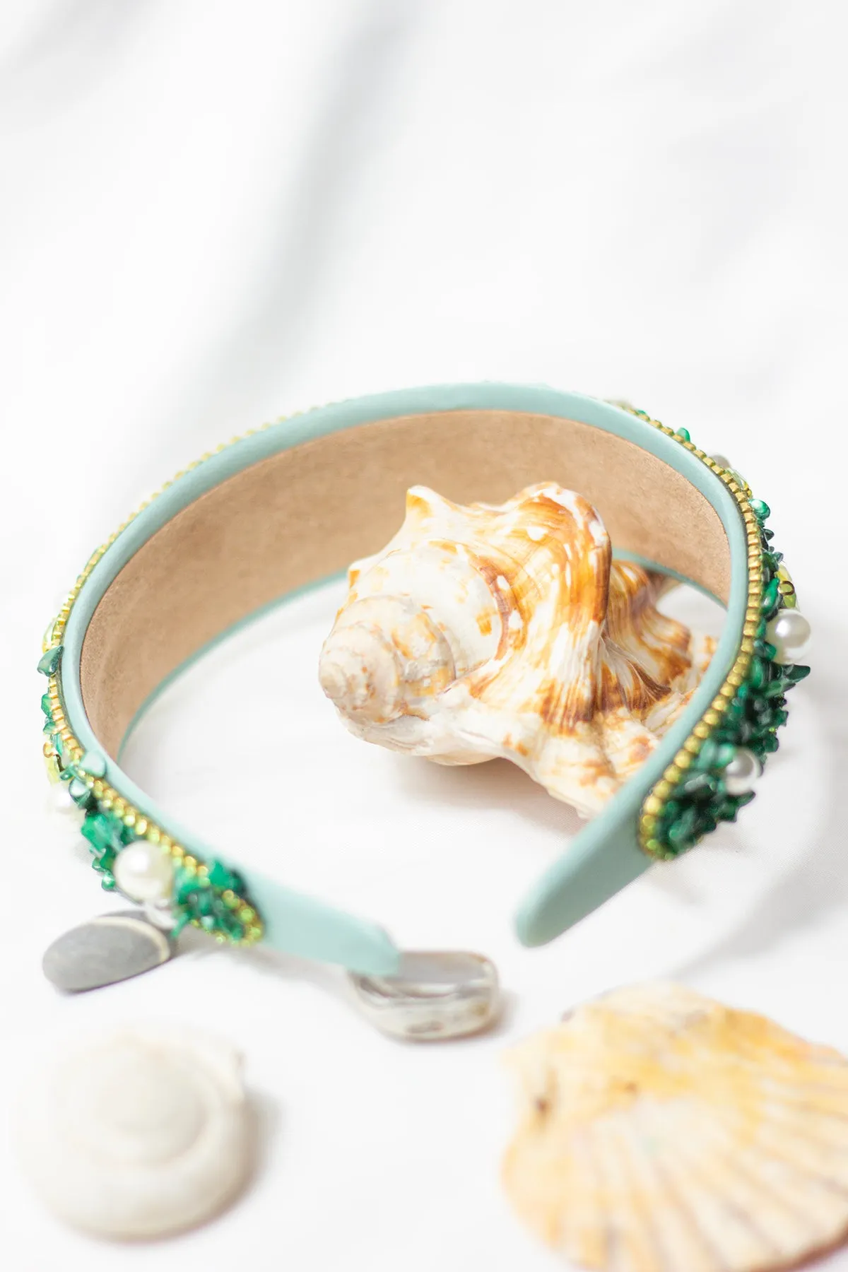 Mixed Shell Gem Texture Headband