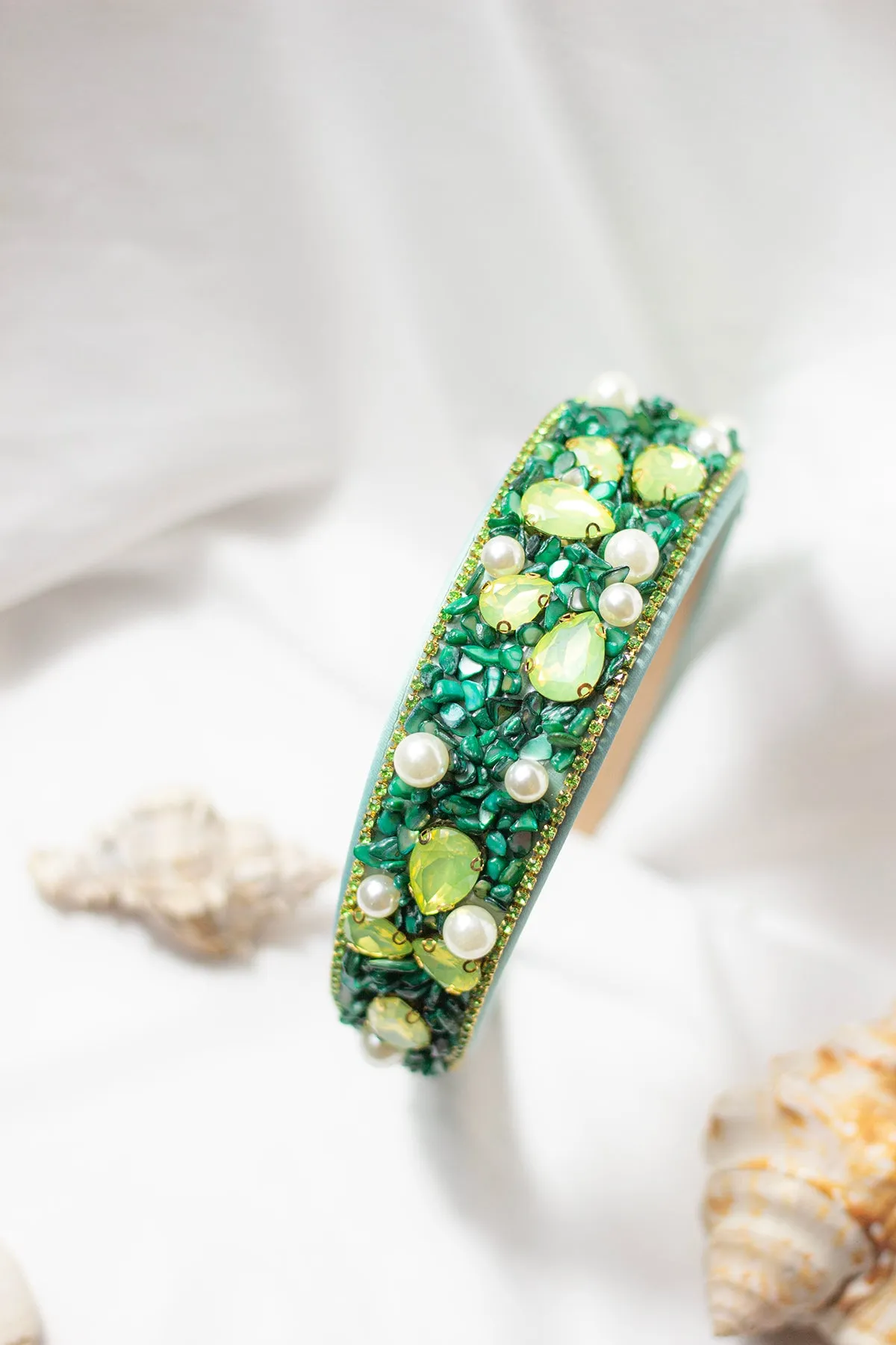 Mixed Shell Gem Texture Headband