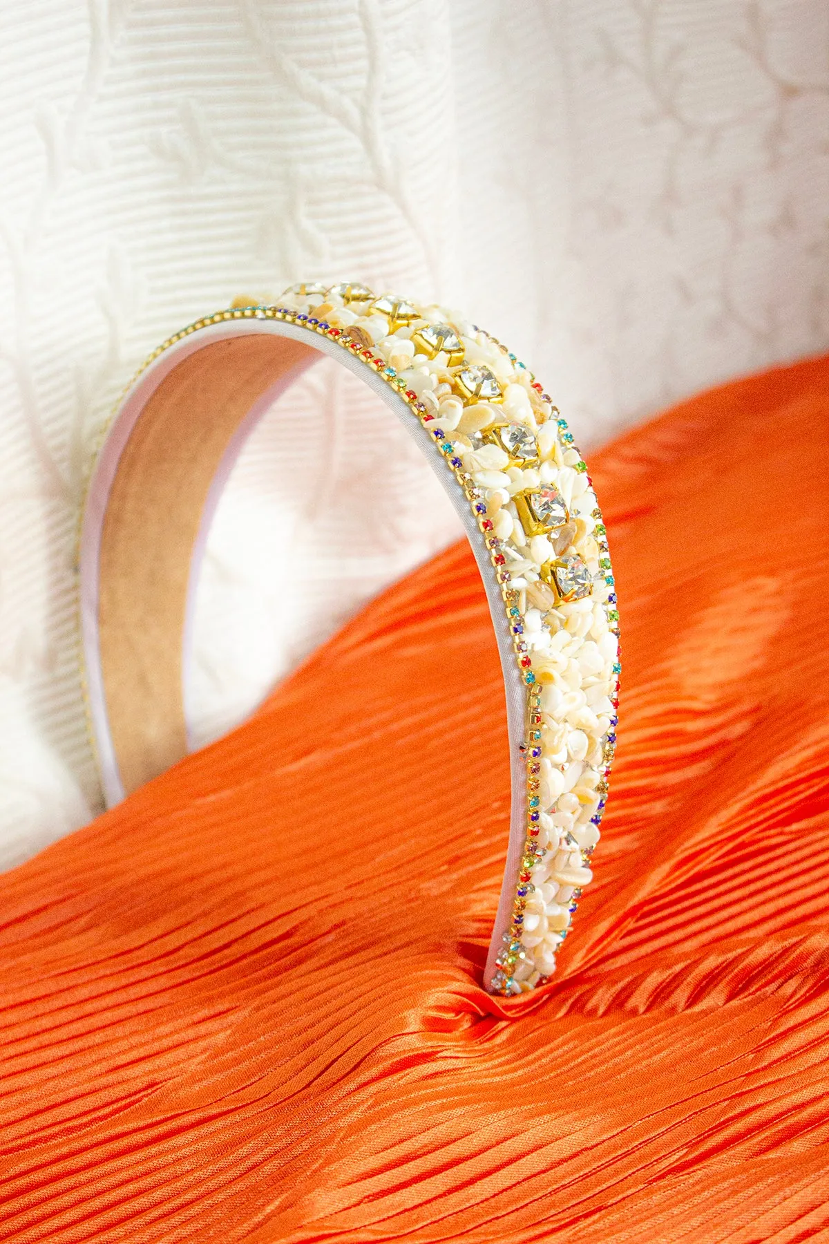 Mixed Shell Gem Texture Headband