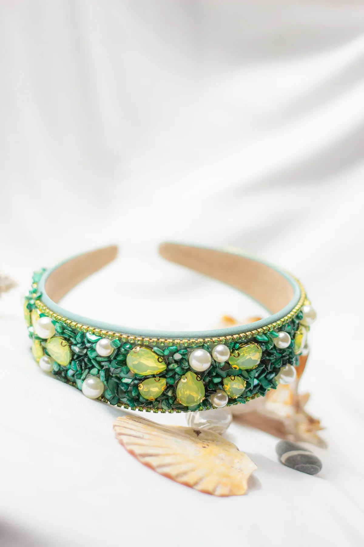 Mixed Shell Gem Texture Headband