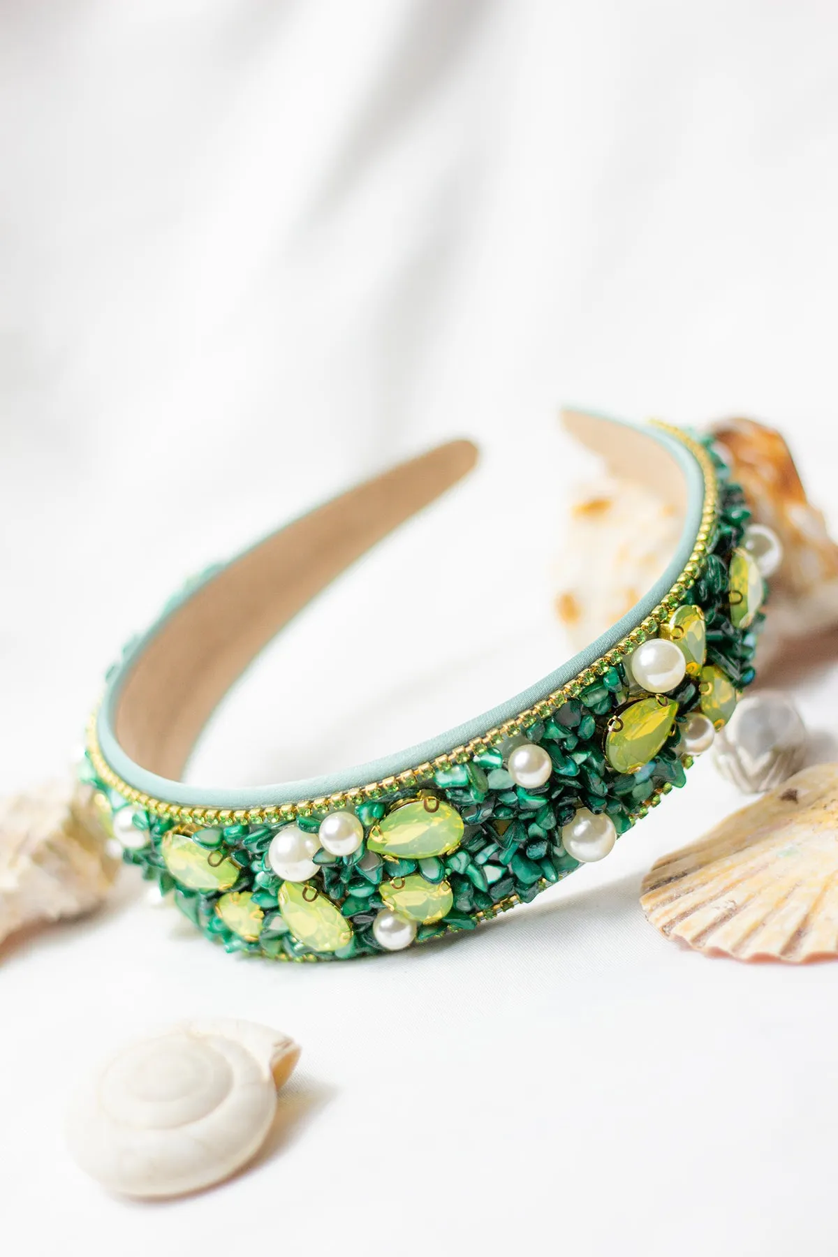 Mixed Shell Gem Texture Headband