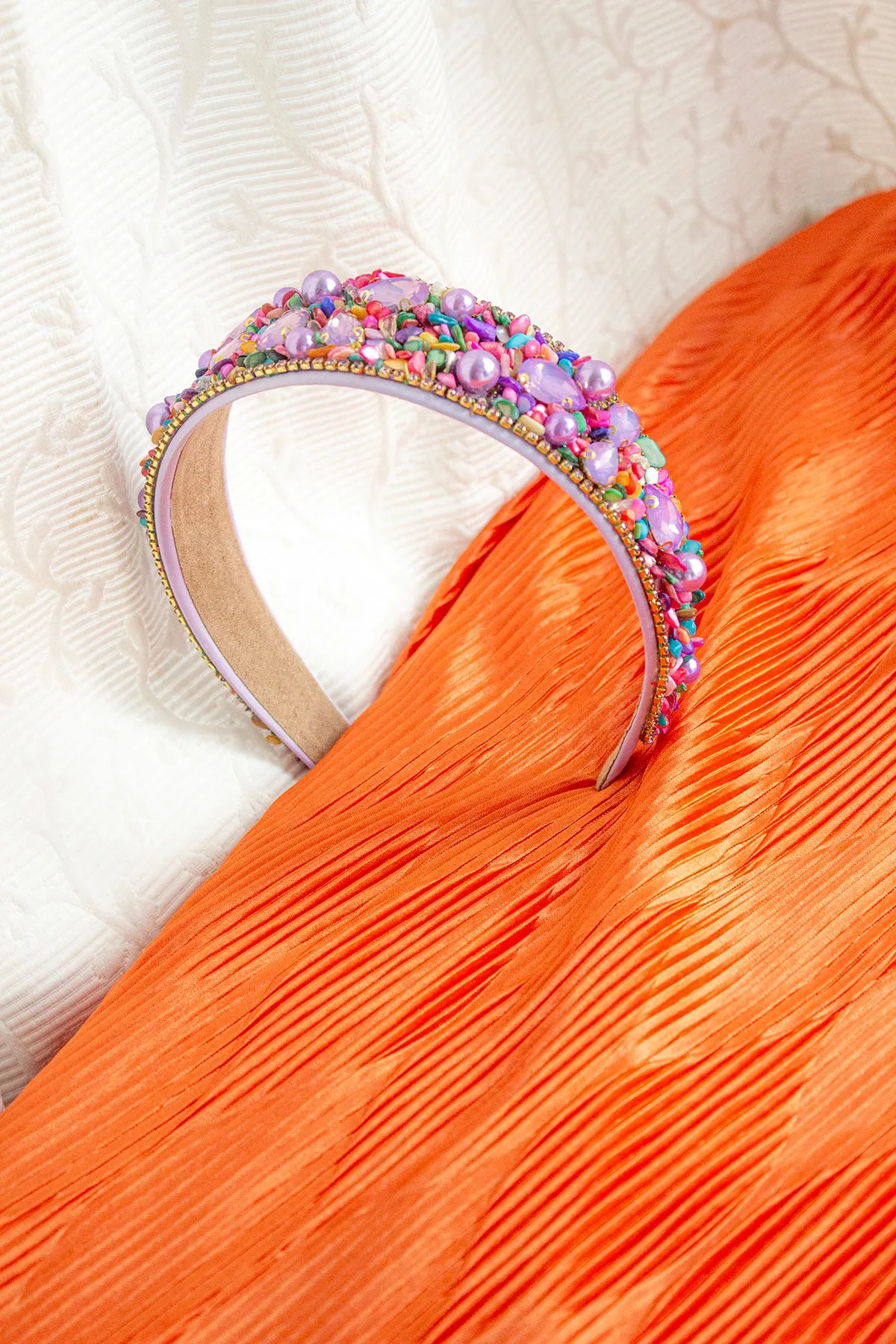 Mixed Shell Gem Texture Headband