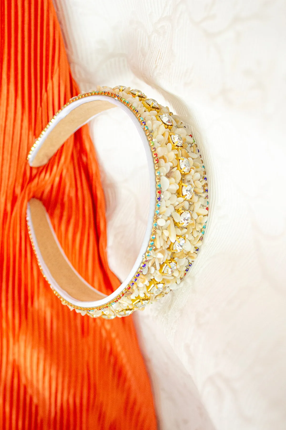 Mixed Shell Gem Texture Headband