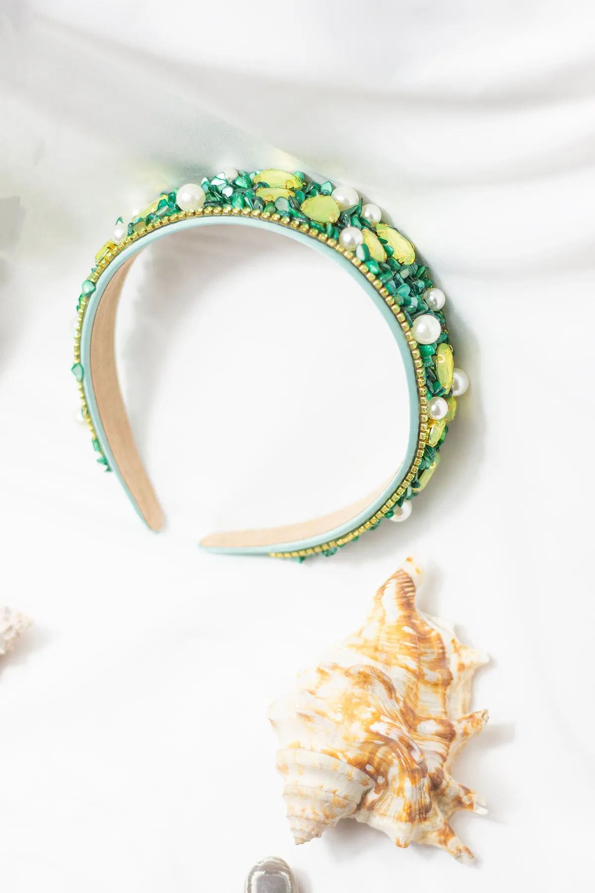 Mixed Shell Gem Texture Headband