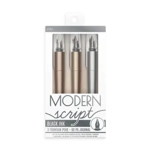 Modern Script Fountain Pens & Journal